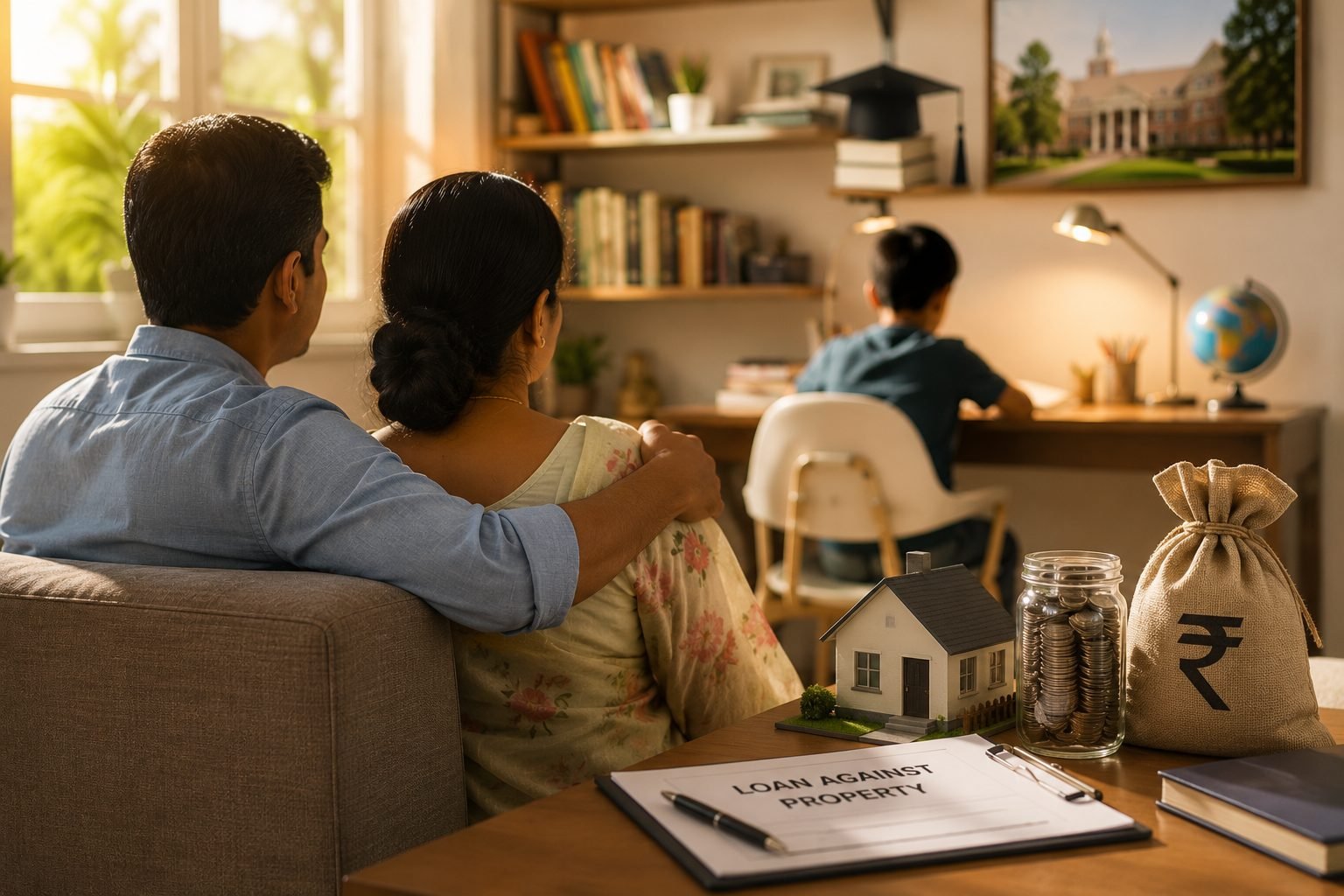 Family planning a loan against property with GTI Loans